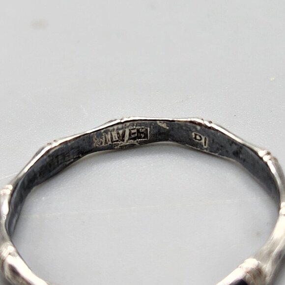 Sterling Silver Ring Bundle of 3 Bands 925 Sizes 5.5 7 and 7.5 - Picture 5 of 12